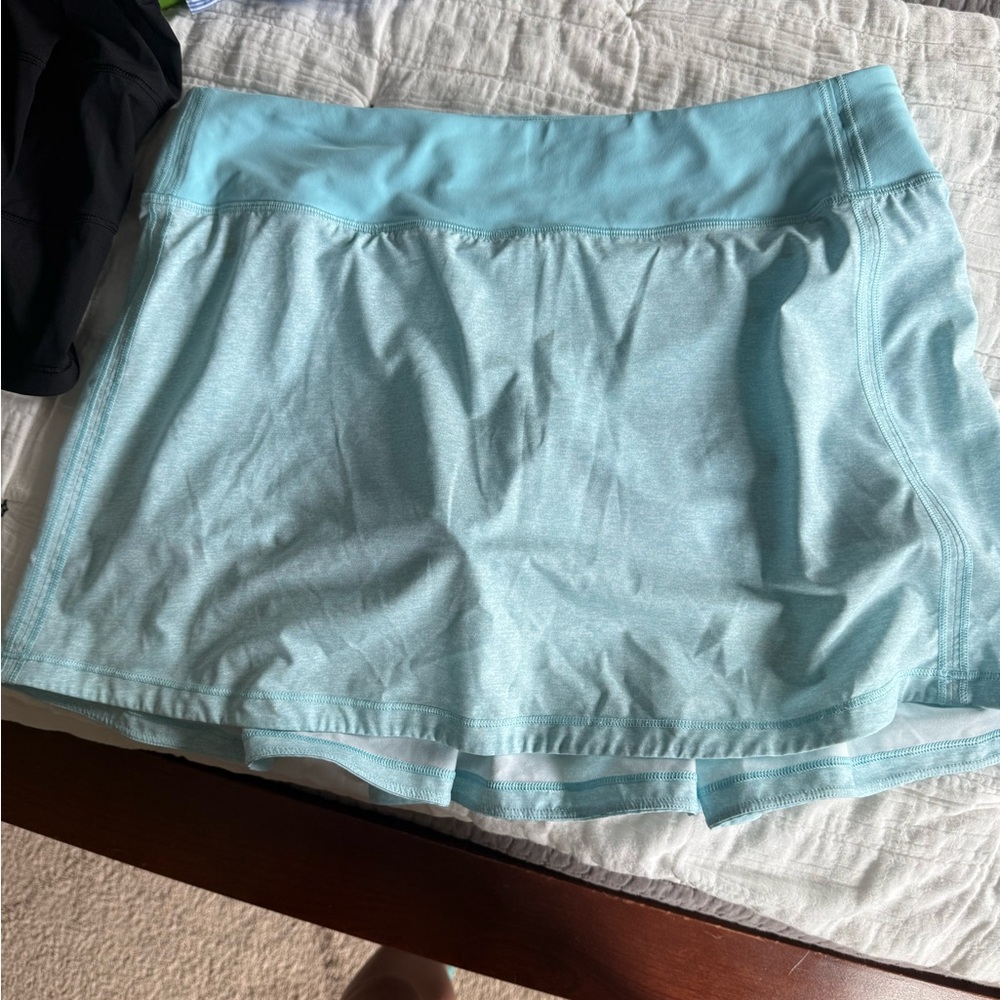 lululemon athletica Light Blue/Turquoise Mini Skirt